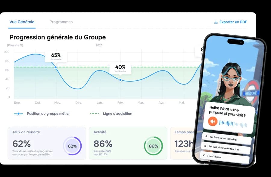 Preview of the Reequal School app on phone